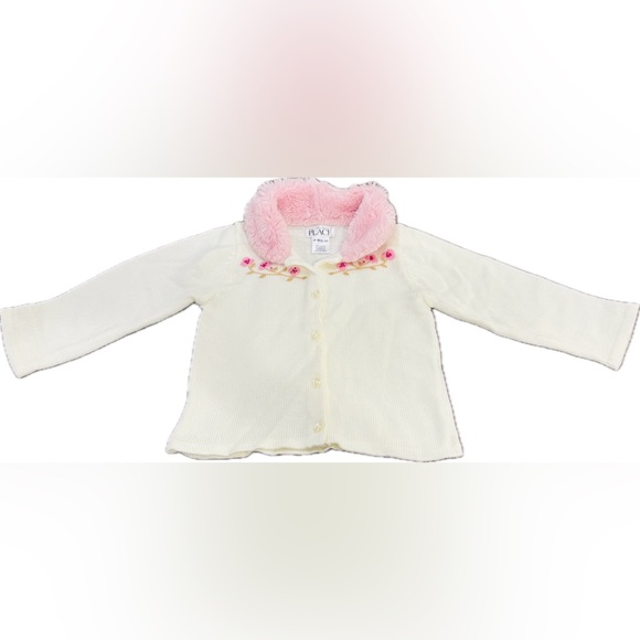 The Children’s Place Toddler Girls' Ivory and Tan Outfit Set with Pink Accents - Picture 4 of 12